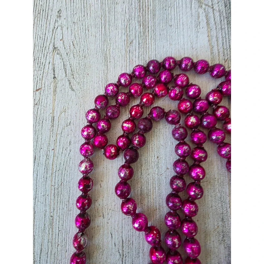 Antique purple mercury glass Garland 108
